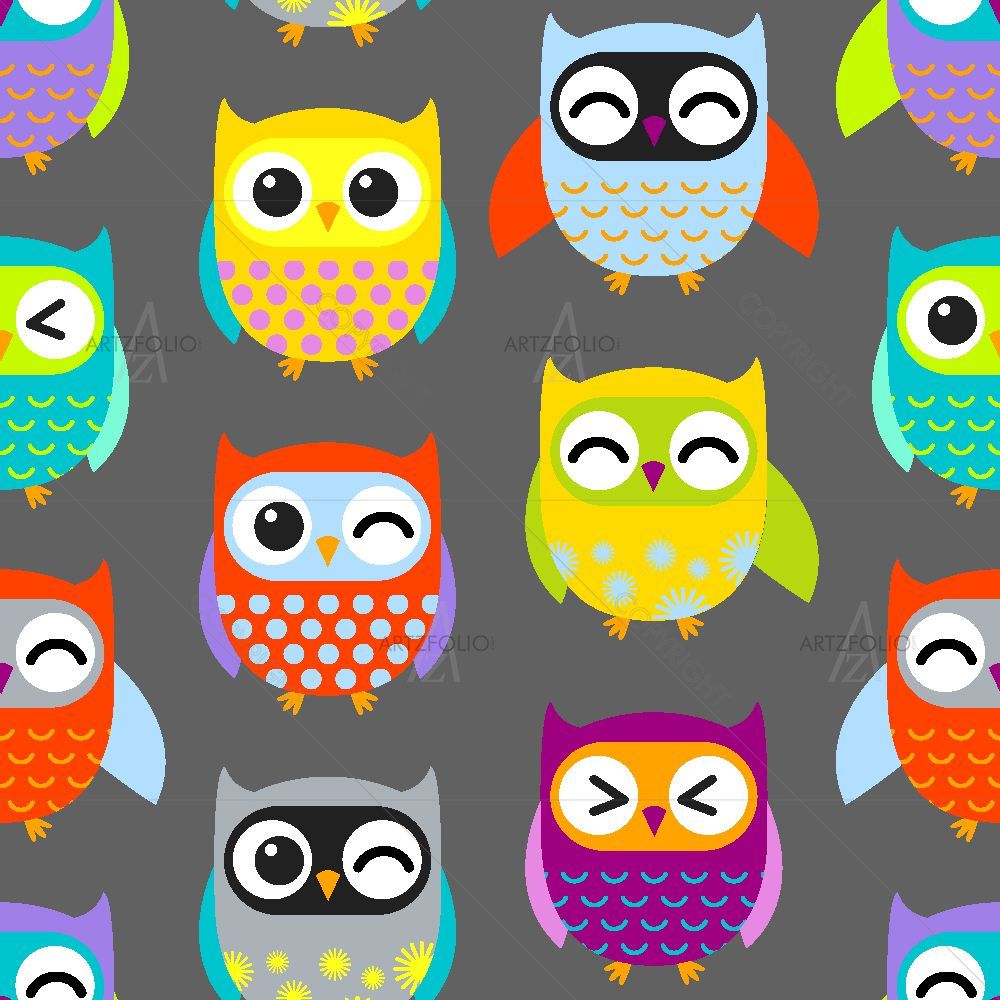 Owls Pattern D1 — custom-size art design 5016615