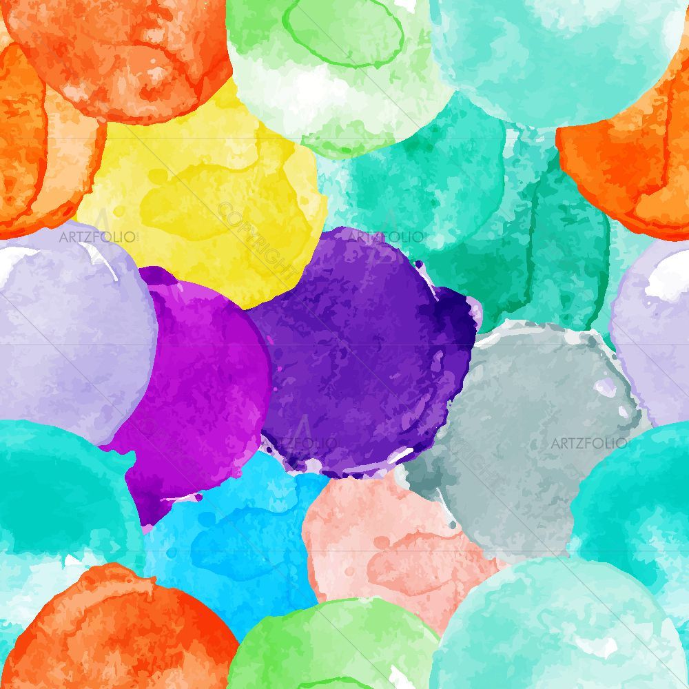Colorful Watercolor — Abstract custom art by ArtzFolio