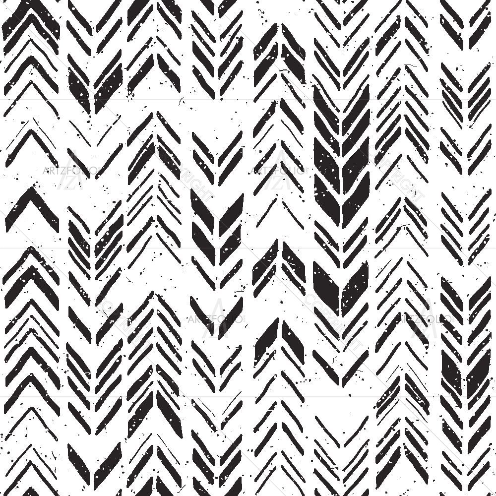 Monochrome Doodle D2 — custom-size art design 5016623