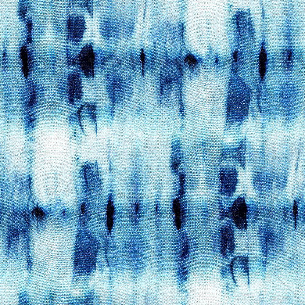Shibori Indigo Batik D9 — custom-size art design 5016625