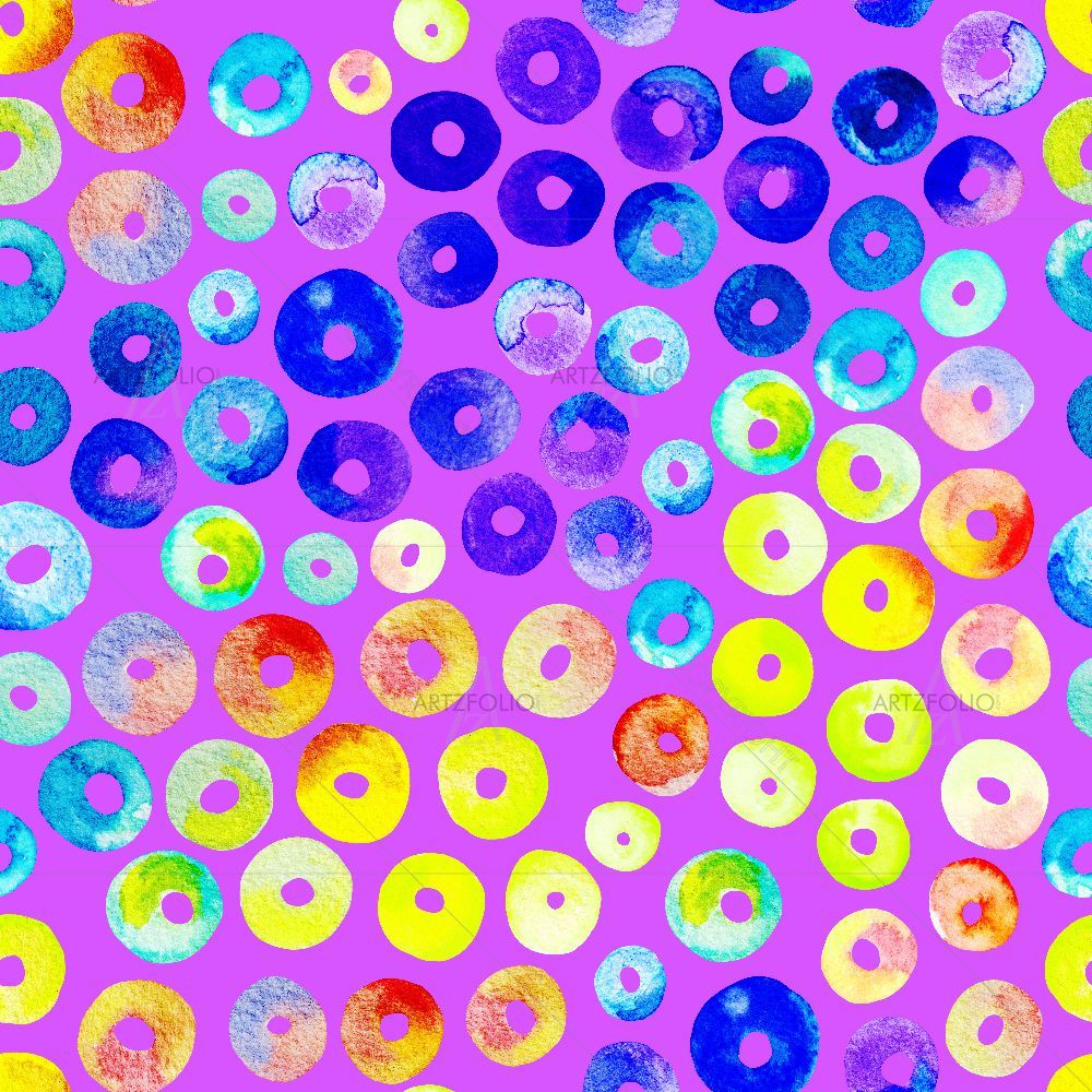 Colorful Circles D3 — custom-size art design 5016626