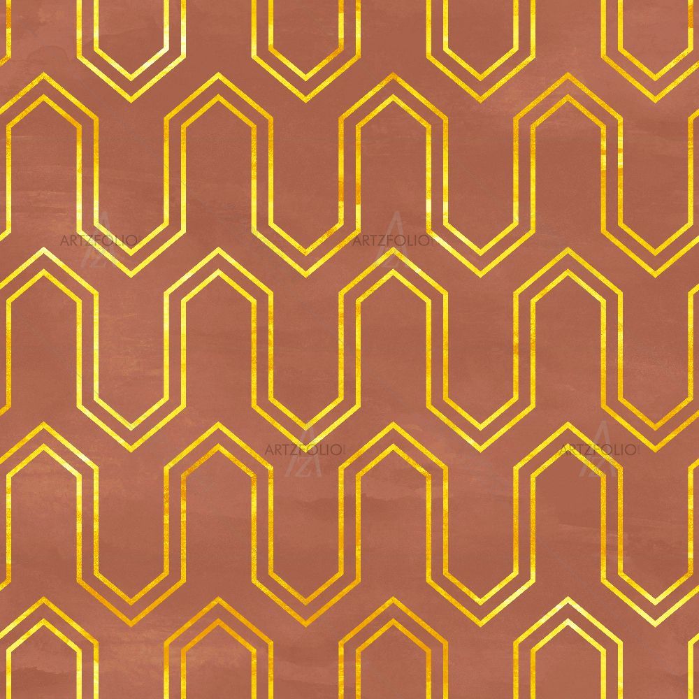 Deco Geometric Pattern D1 — Abstract custom art by ArtzFolio