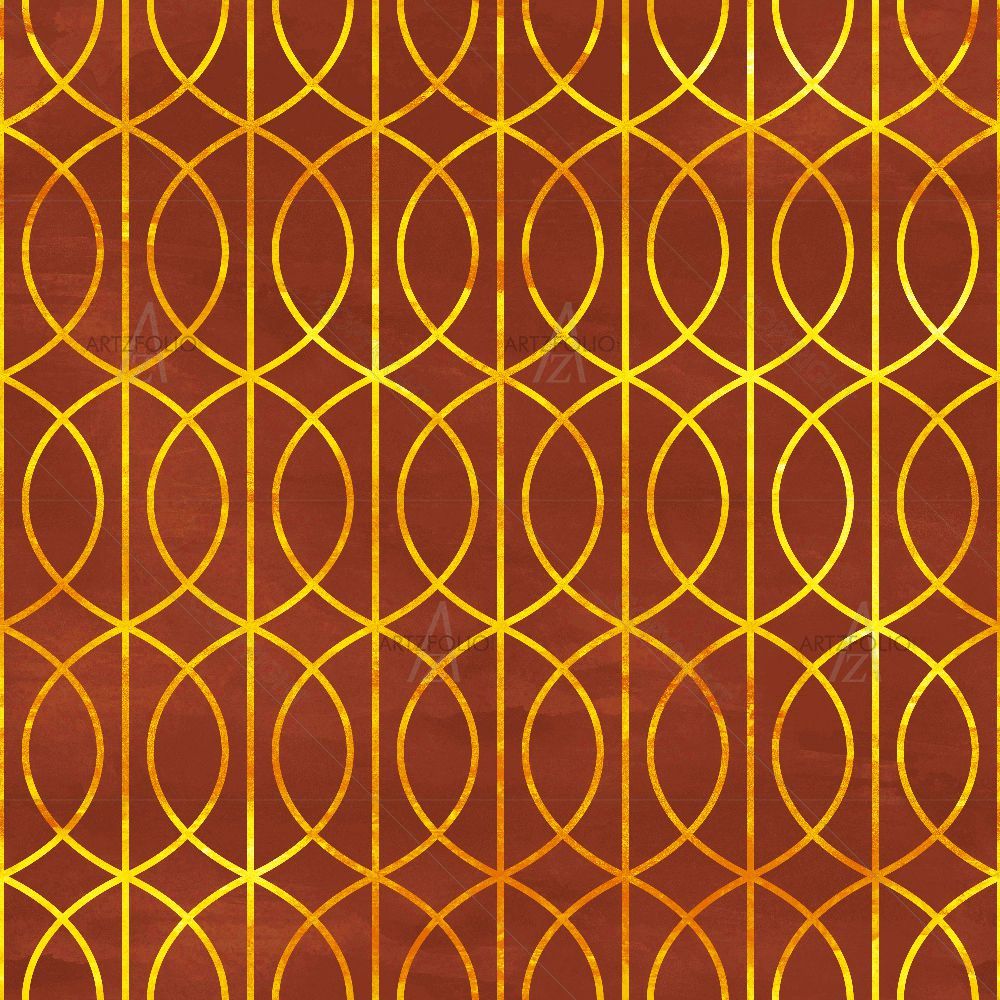 Deco Geometric Pattern D2 — custom-size art design 5016655