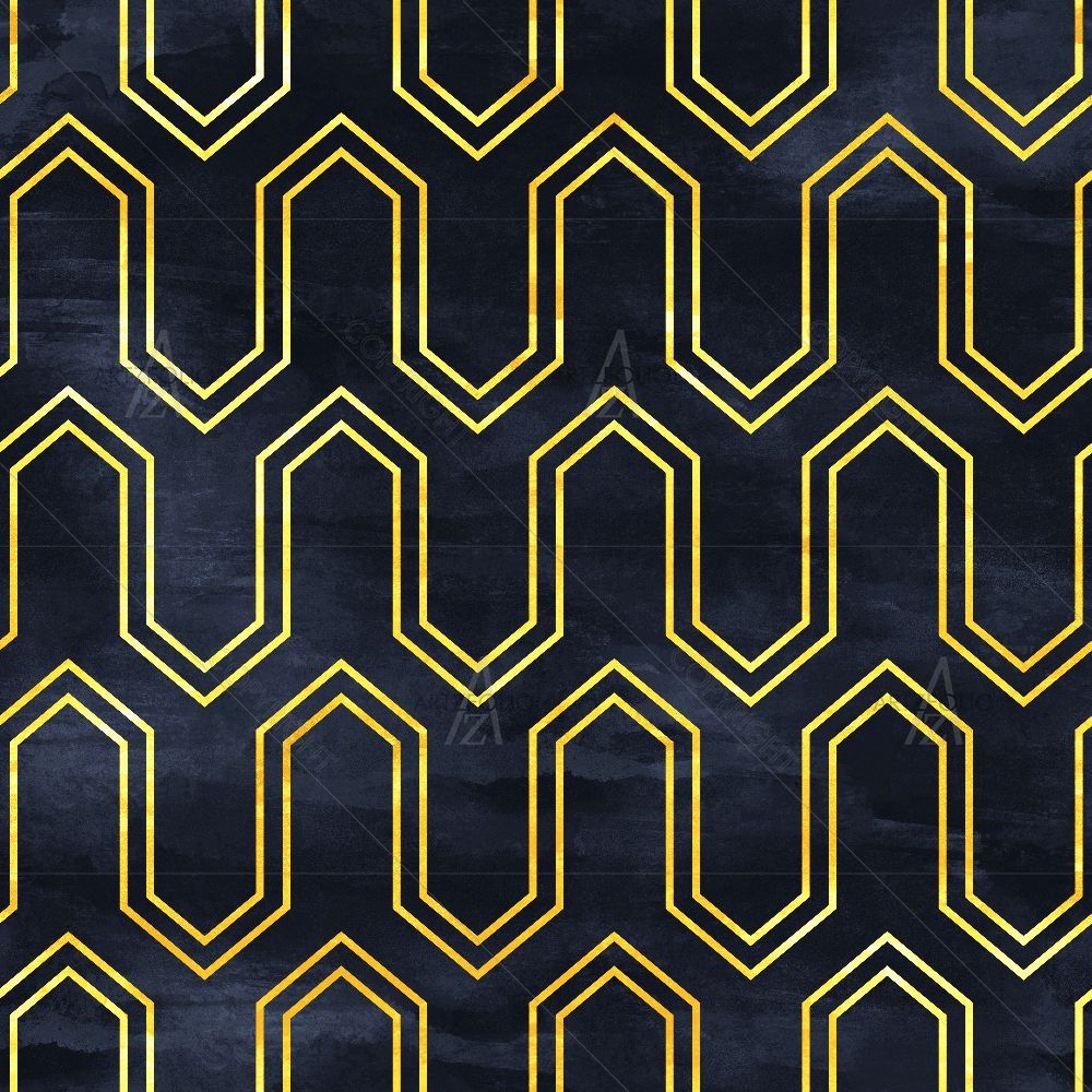 Deco Geometric Pattern D3 — custom-size art design 5016656