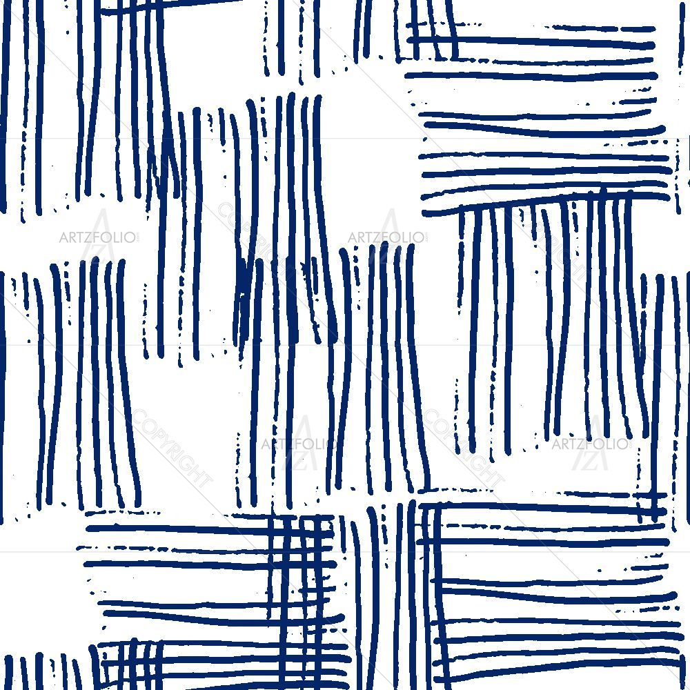 Abstract Indigo Tie Dye Batik D18 — custom-size art design 5016675