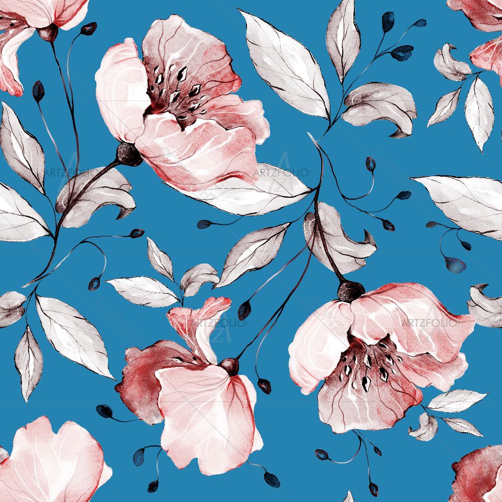 Botanical Spring Flowers — custom-size art design 5016699