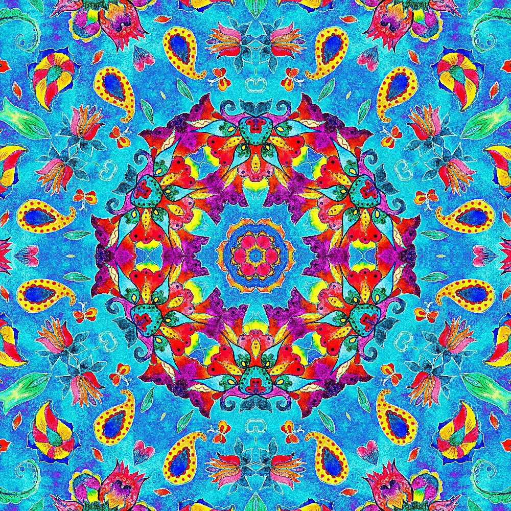 Vintage Watercolor Mandalas — custom-size art design 5016708