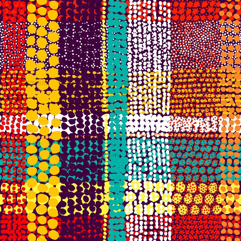 Motley Hand Drawn Stripes — Abstract custom art by ArtzFolio