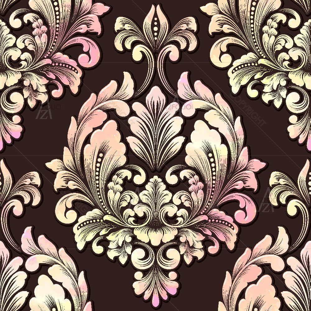 Damask Texture D1 — custom-size art design 5016744