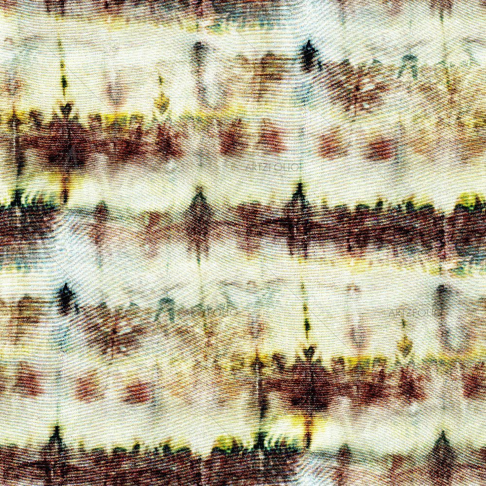 Shibori Ikat Batik Art D5 — Abstract custom art by ArtzFolio