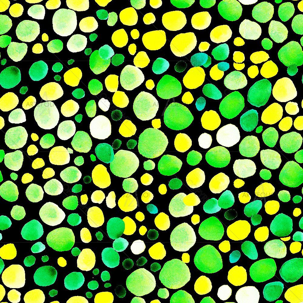 Watercolor Dots D7 — Botanical custom art by ArtzFolio