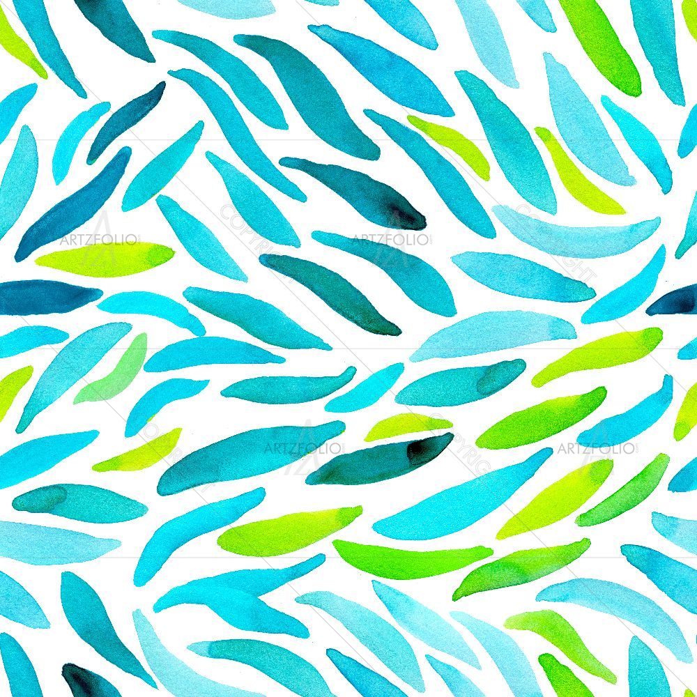 Watercolor Botanical Leaves D1 — Botanical custom art by ArtzFolio