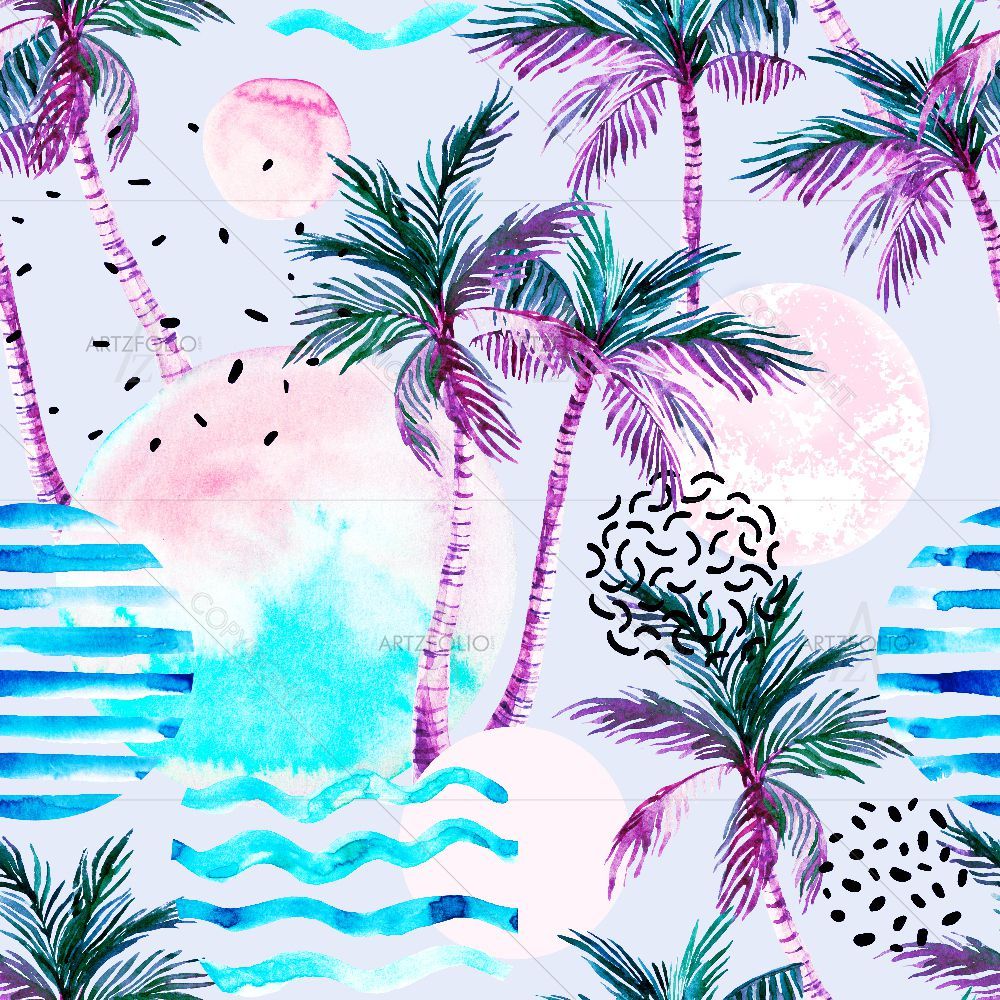 Tropical Doodle Elements — custom-size art design 5016785