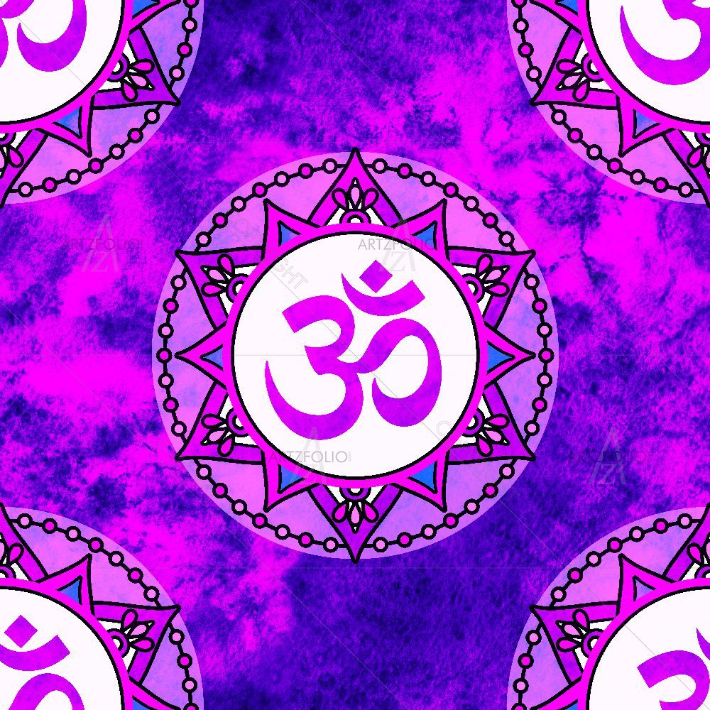 Grunge Mystic Hindu Om — Devotional custom art by ArtzFolio