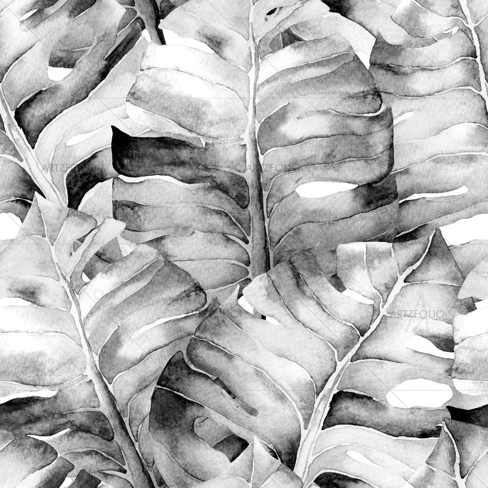 Summer Hawaiian Watercolor — Botanical custom art by ArtzFolio