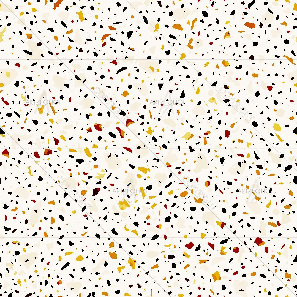 Terrazzo Flooring Brown Colors — Fluid marble custom art by ArtzFolio