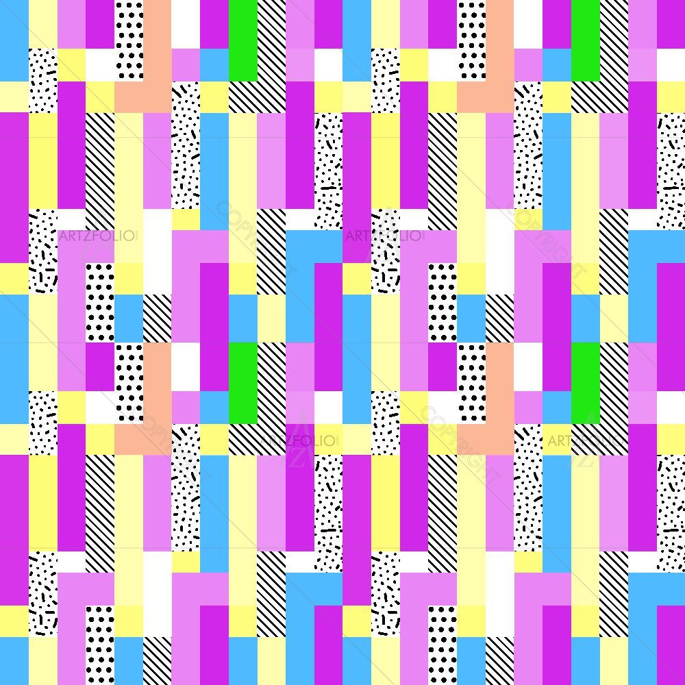 Watercolour Geometric Pattern D9 — custom-size art design 5016832