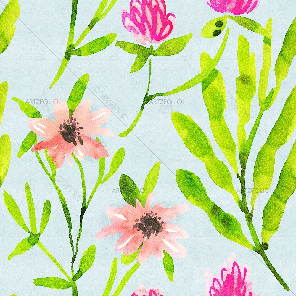 Botanical Pattern D2 — custom-size art design 5016867