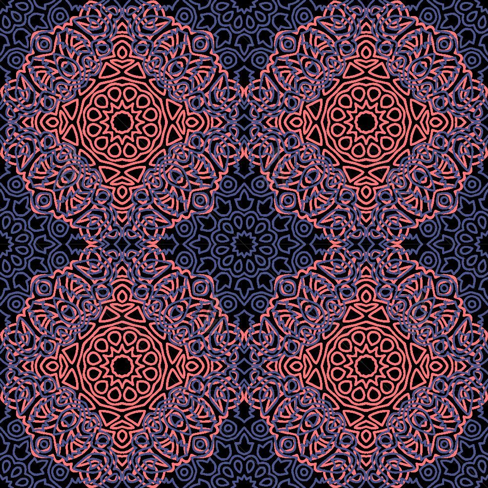 Vintage Oriental Mandala — custom-size art design 5016876