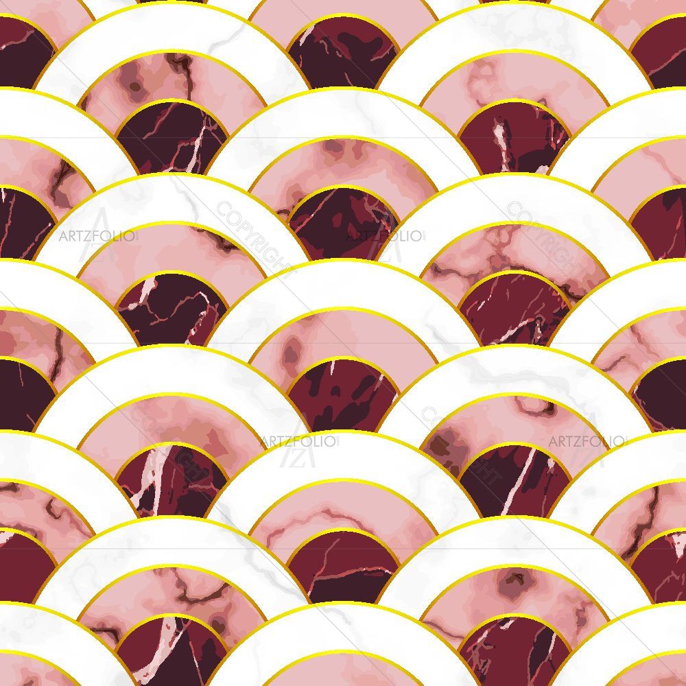 Wave Marble Pattern — custom-size art design 5016888