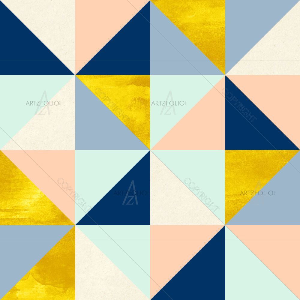 Geometric Pattern D48 — Abstract custom art by ArtzFolio