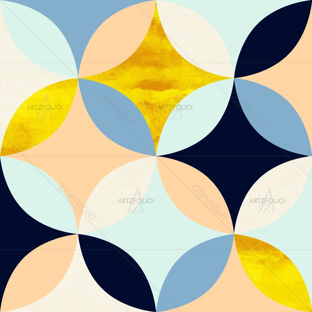 Colorful Shapes D6 — custom-size art design 5016901