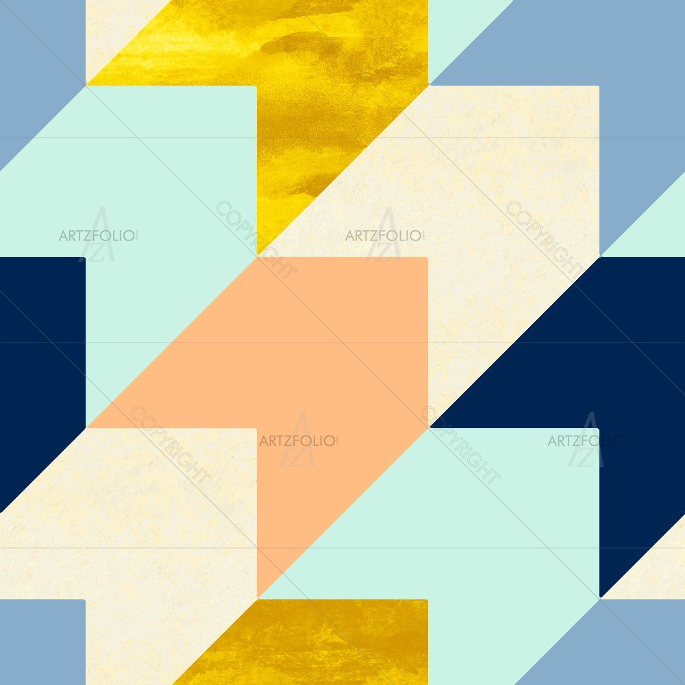 Colorful Shapes D7 — Abstract custom art by ArtzFolio