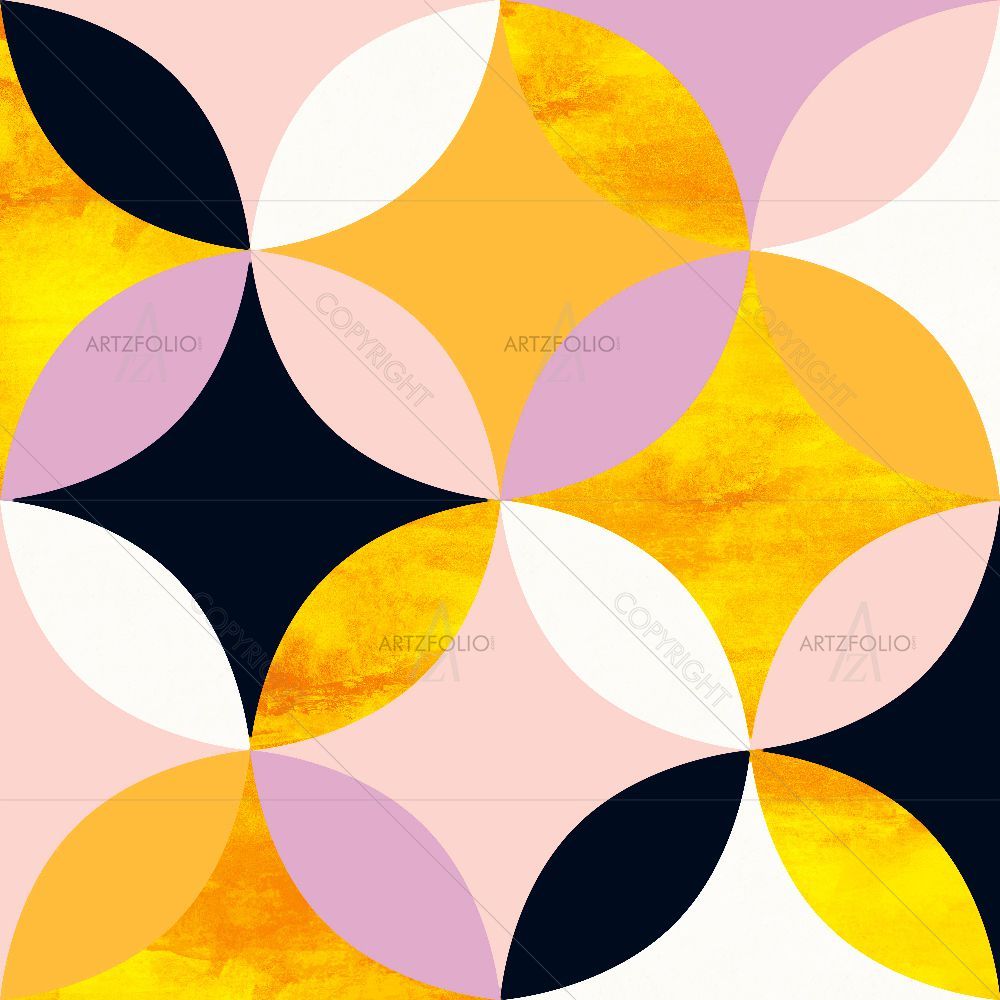 Circles Pattern D2 — Abstract custom art by ArtzFolio