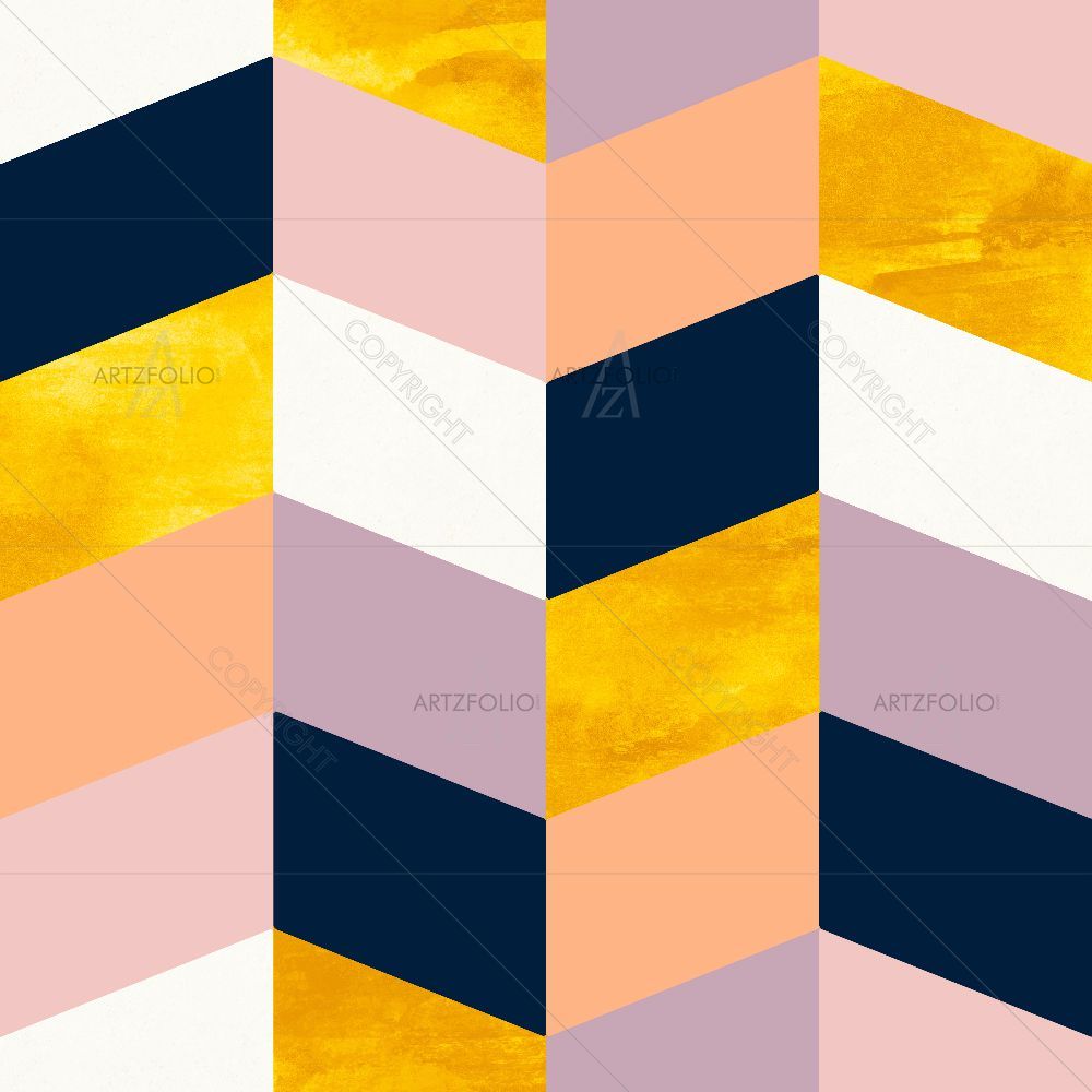 Geometric Pattern D50 — Abstract custom art by ArtzFolio