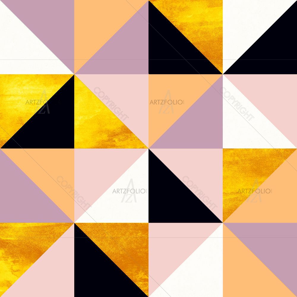 Geometric Triangles D3 — custom-size art design 5016912