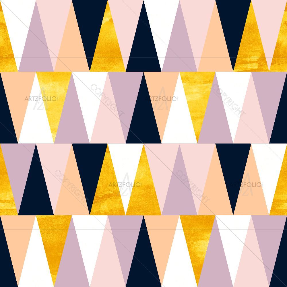 Colorful Triangles D7 — custom-size art design 5016915