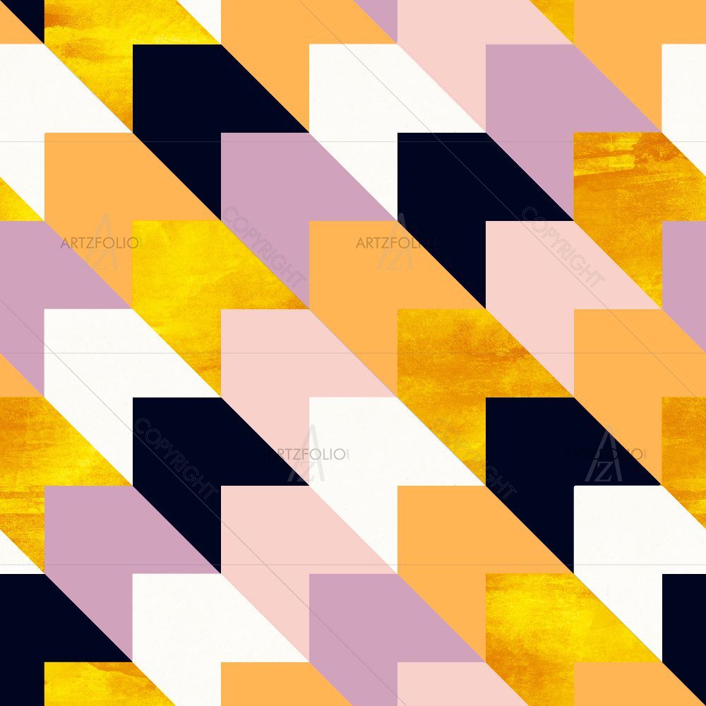 Geometric Pattern D55 — Abstract custom art by ArtzFolio