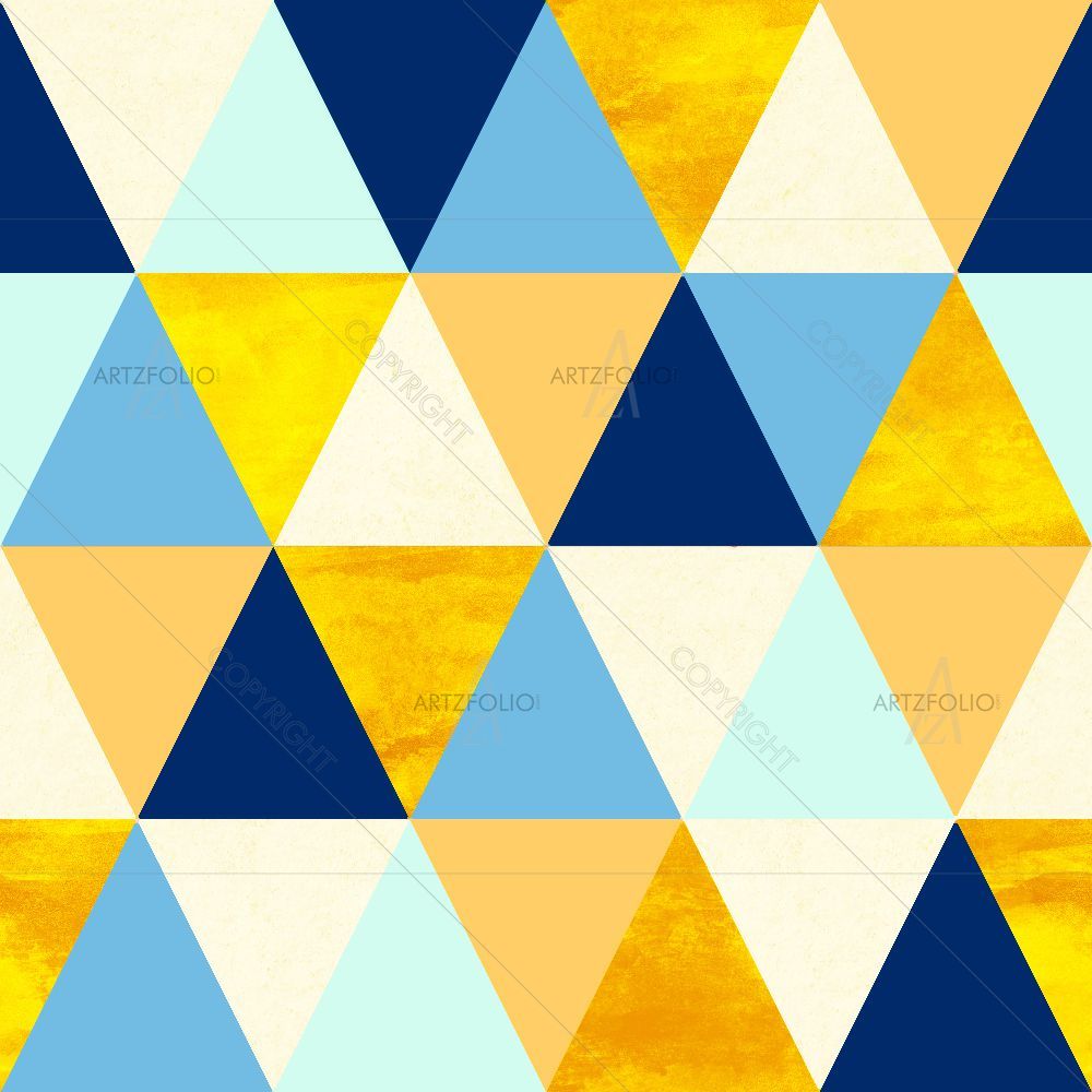 Geometric Triangles D4 — Abstract custom art by ArtzFolio