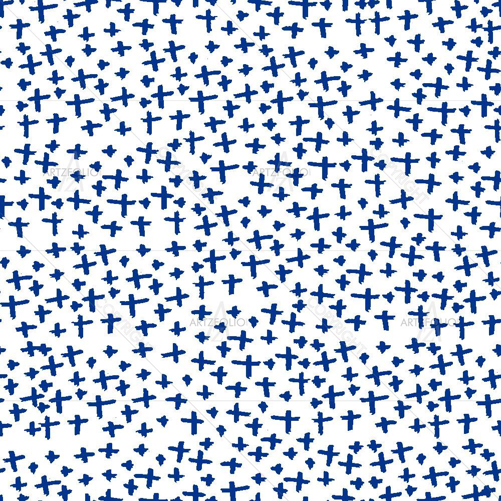 Indigo Geometric Abstract — custom-size art design 5016923