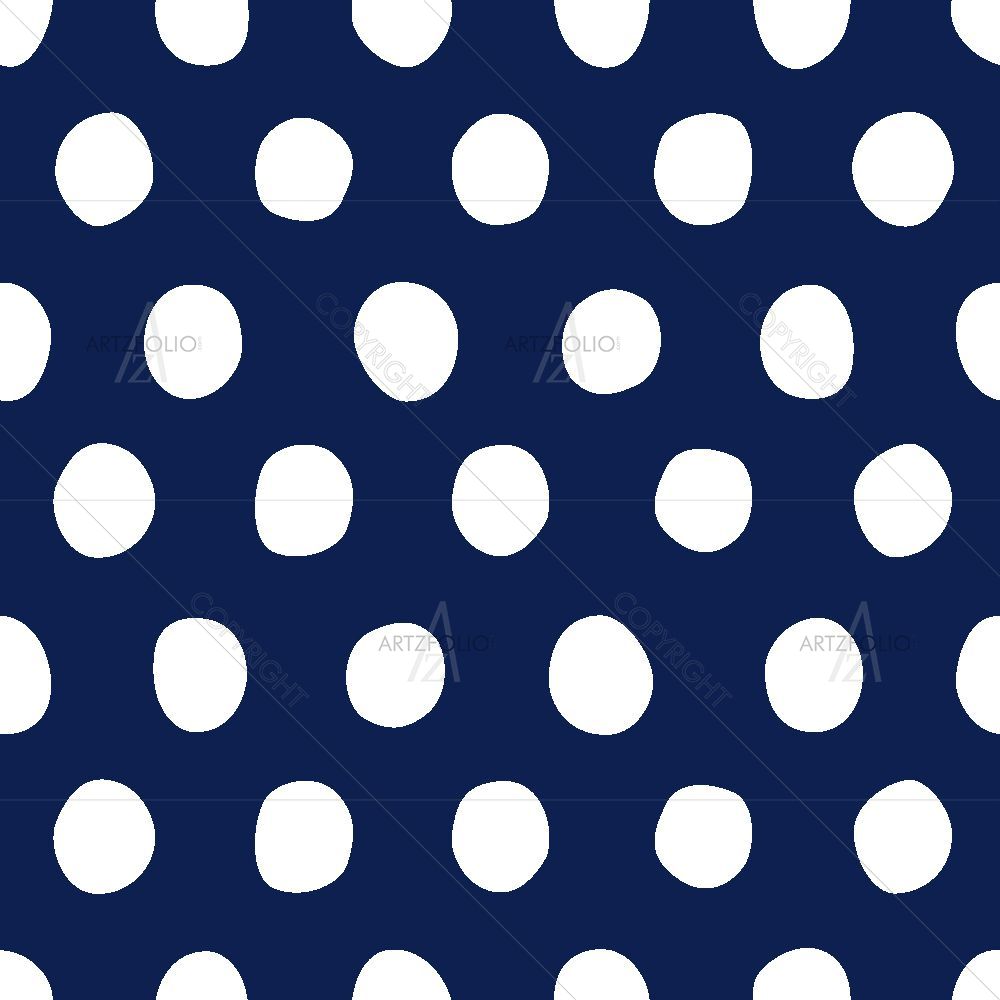 Nautical Polka Dots — custom-size art design 5016925