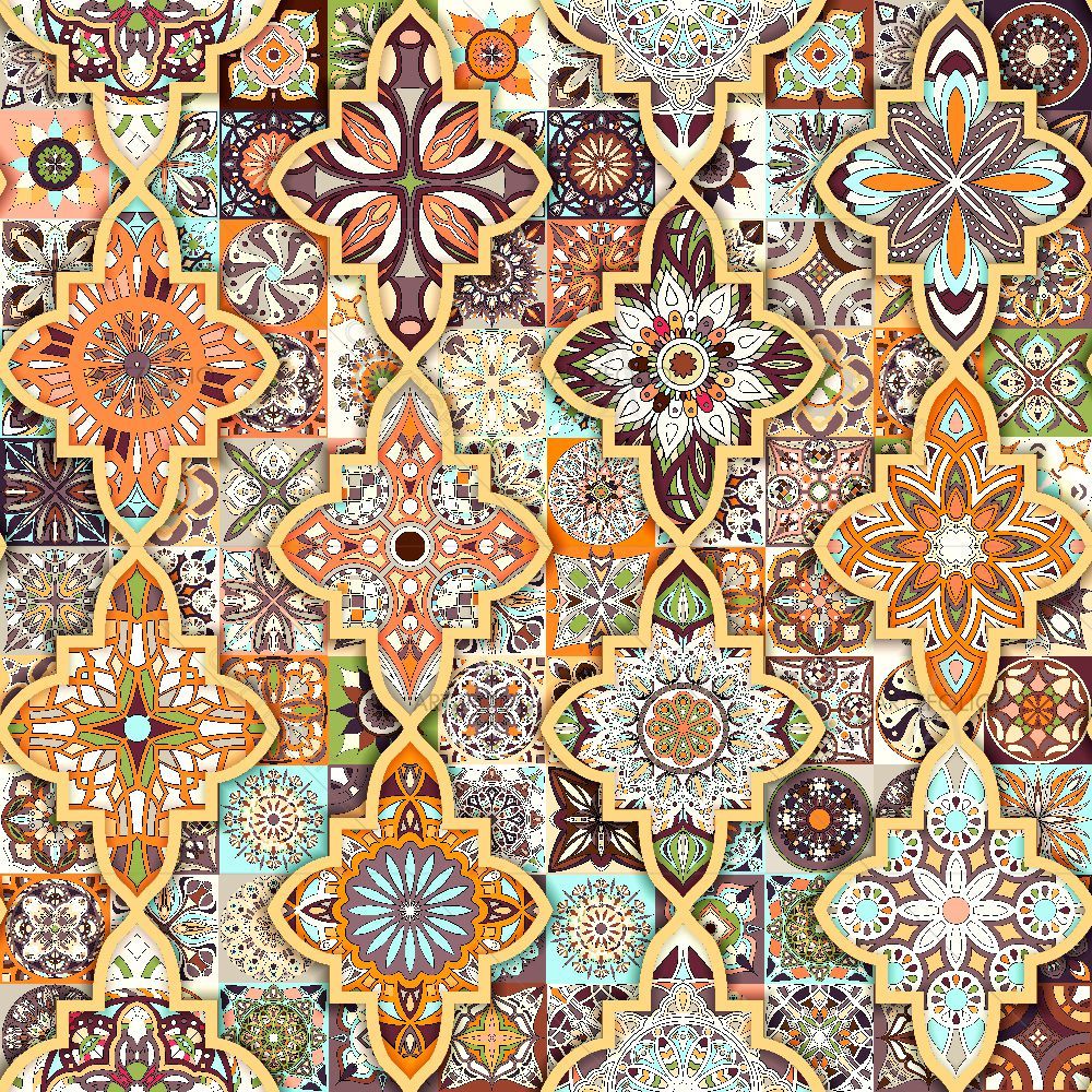 Ethnic Floral Mandala D3 — Devotional custom art by ArtzFolio