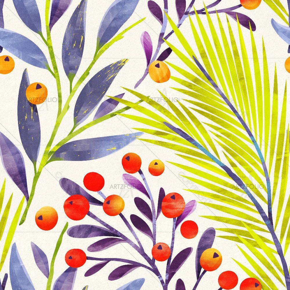 Botanical Floral D8 — custom-size art design 5016959