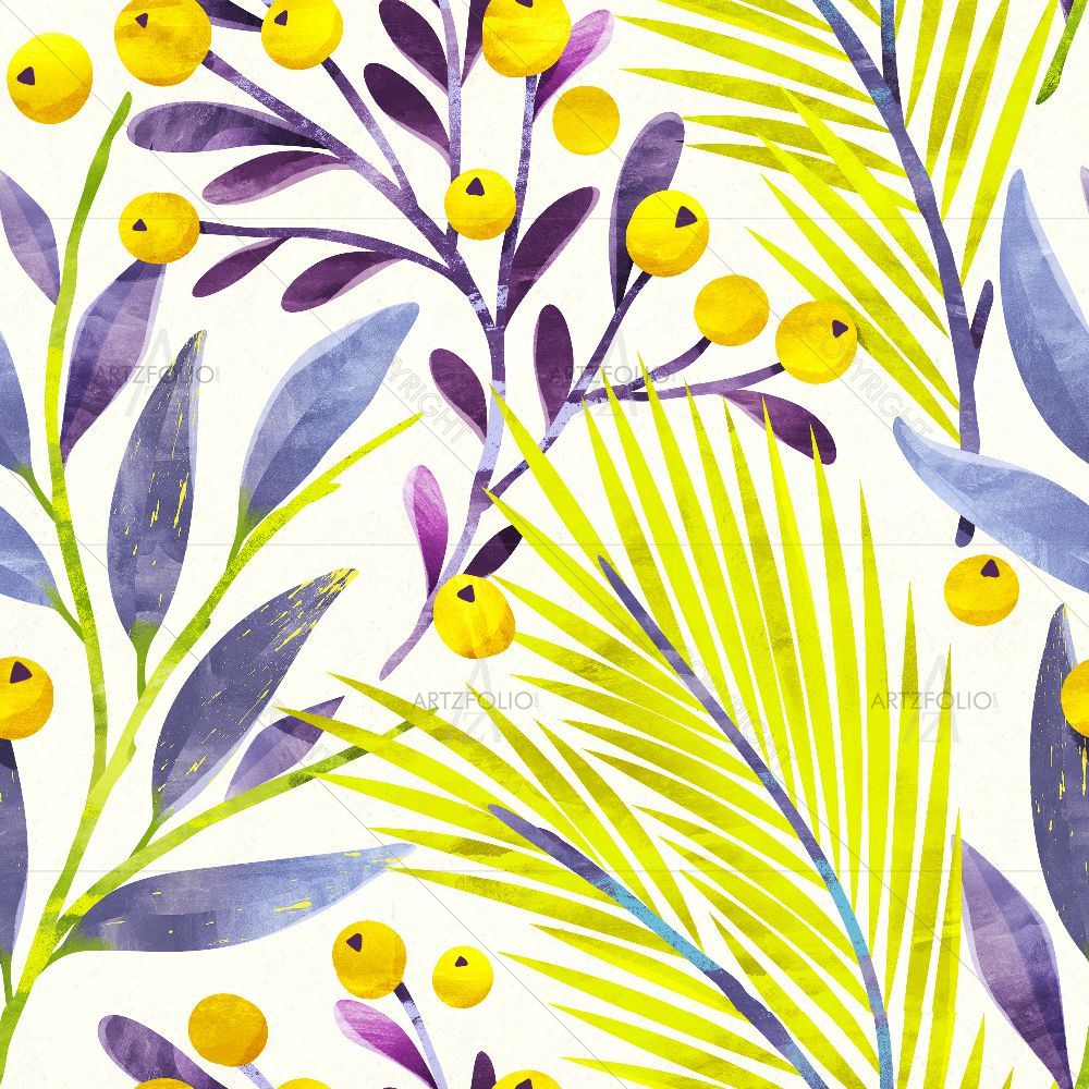 Vibrant Floral D2 — custom-size art design 5016960