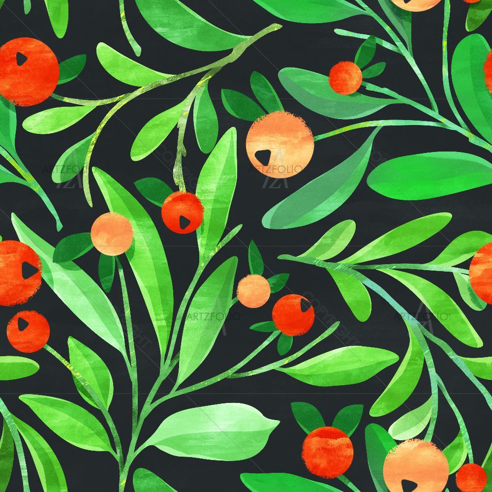 Botanical Leaves D3 — Botanical custom art by ArtzFolio