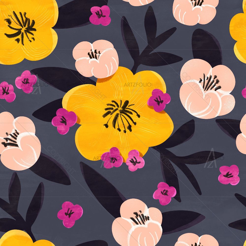 Botanical Floral Style — custom-size art design 5016986