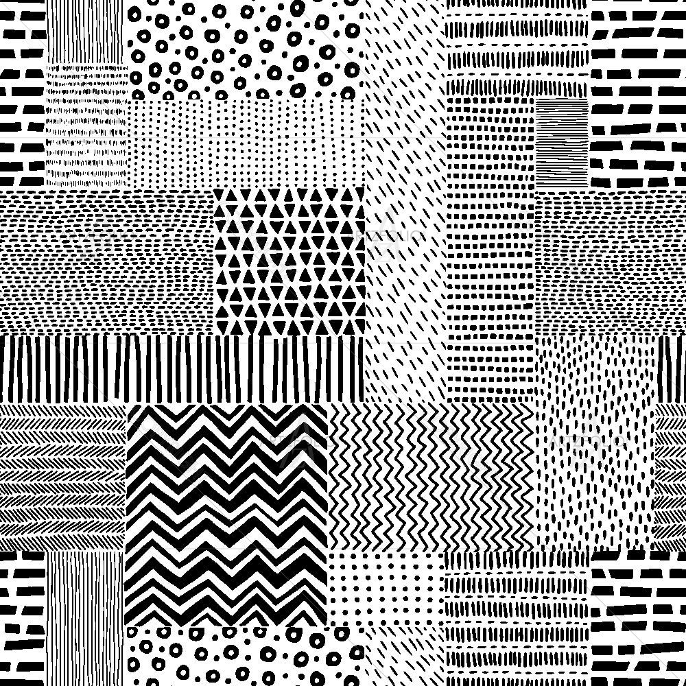 Black & White Pattern D1 — Abstract custom art by ArtzFolio