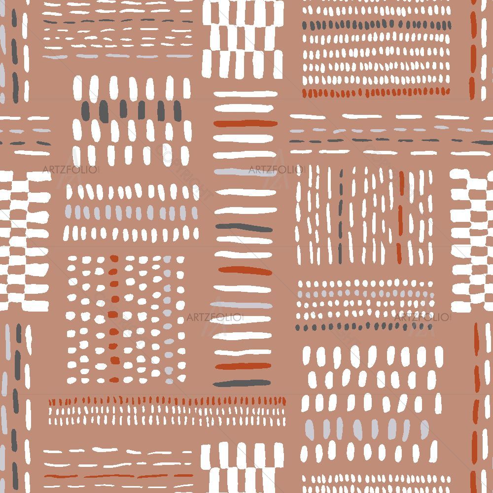 Beige Tribal Marks — custom-size art design 5016998