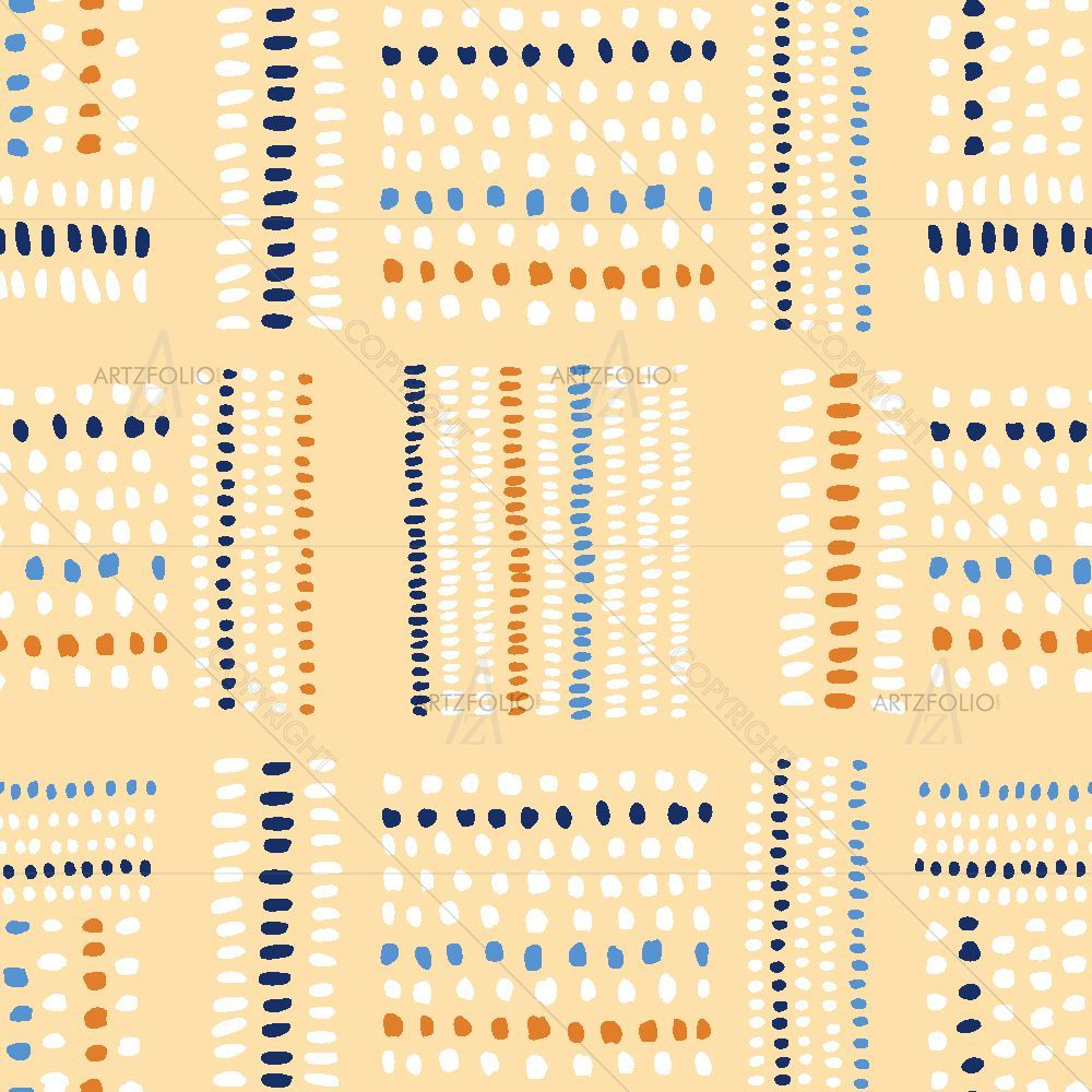 Tribal Stitches Mark — Abstract custom art by ArtzFolio