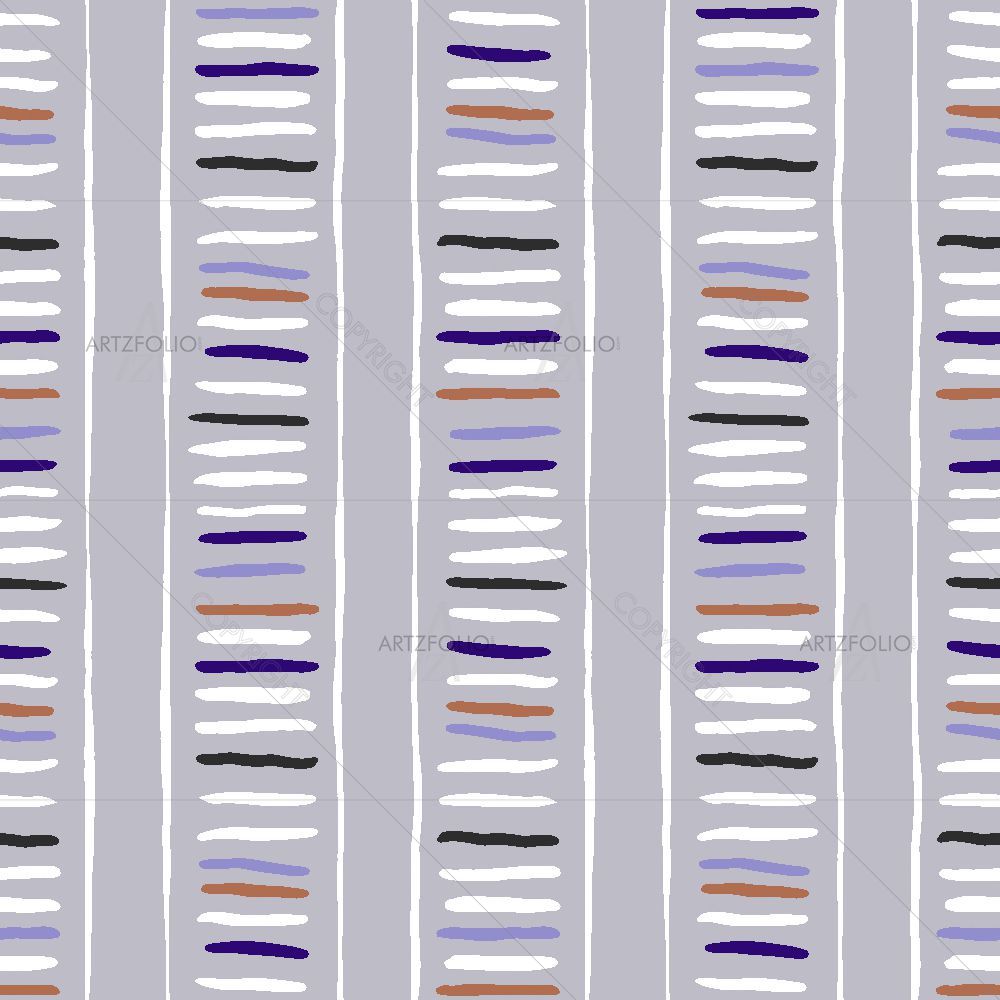 Ladder-Like Tribal Stripes — Abstract custom art by ArtzFolio