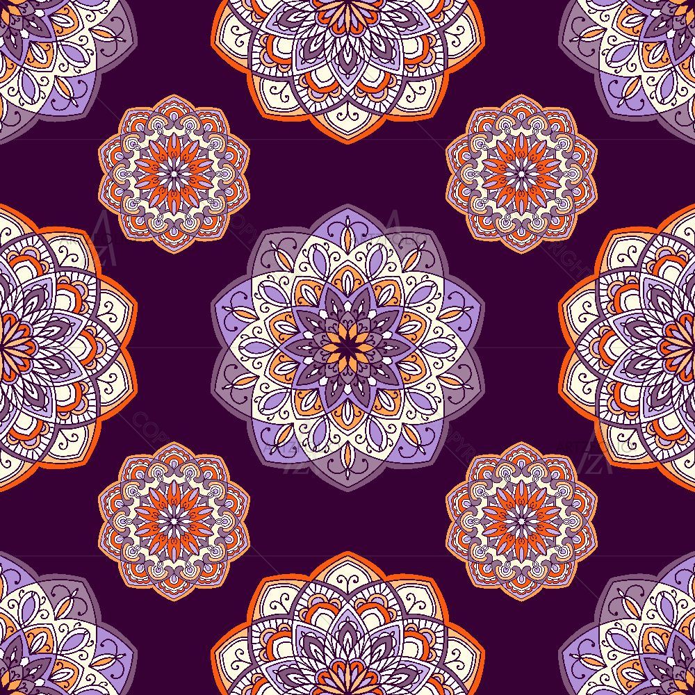 Floral Mandala Pattern — Devotional custom art by ArtzFolio