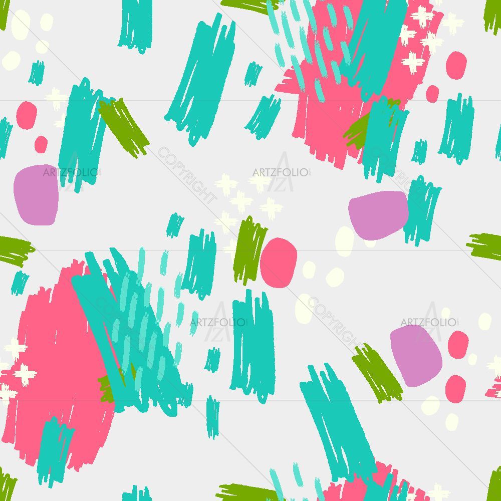 Hipster Brush Strokes — Abstract custom art by ArtzFolio