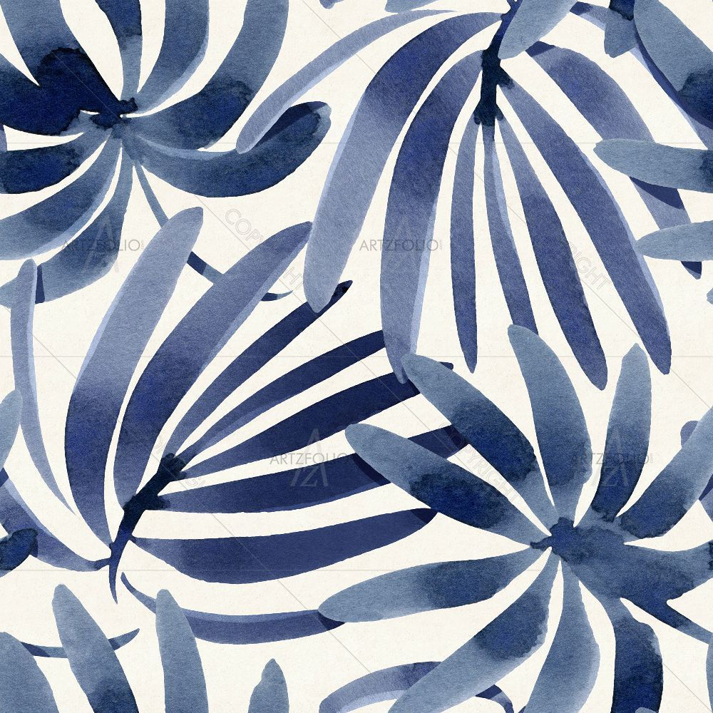 Watercolor Floral Pattern D73 — Botanical custom art by ArtzFolio