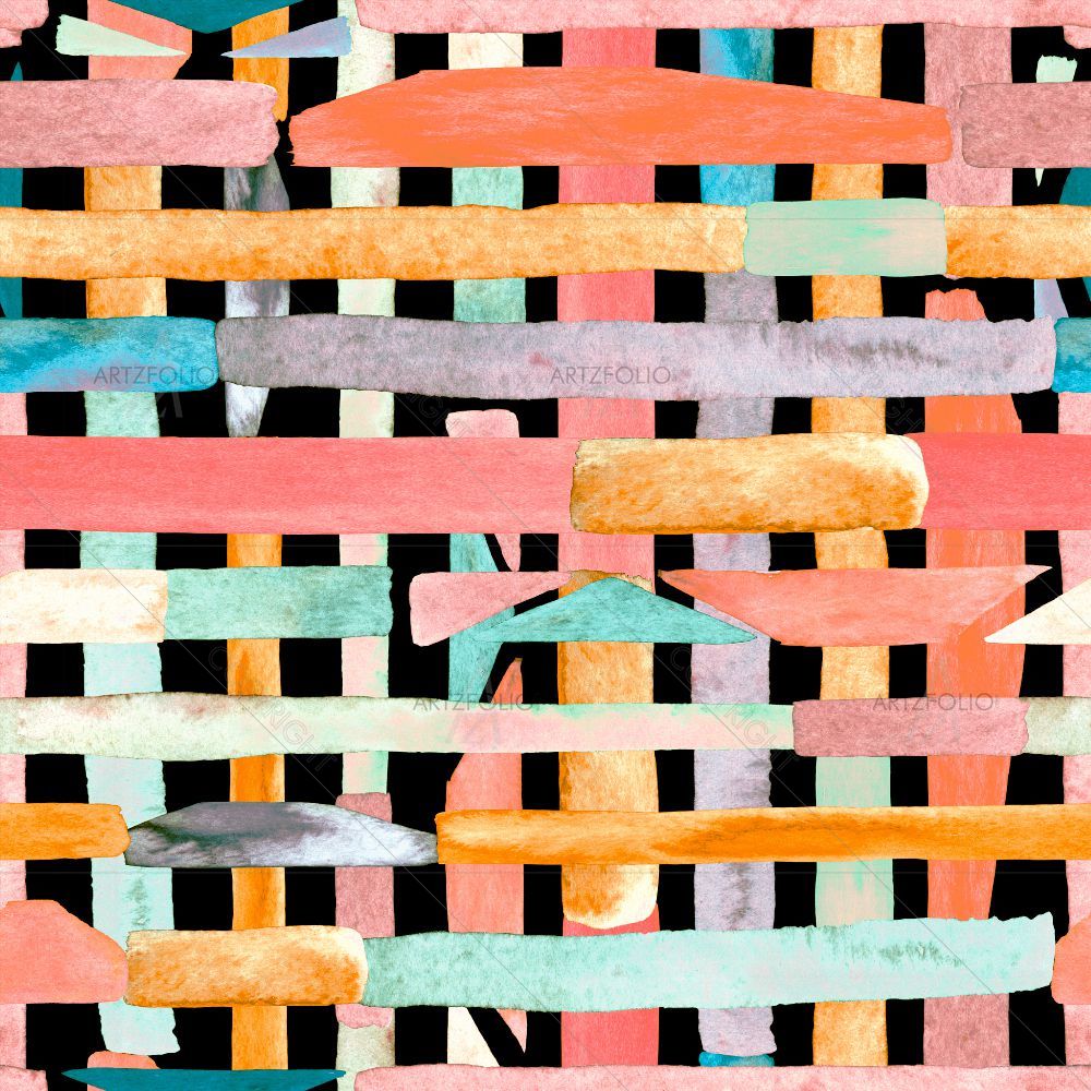 Bauhaus Pattern Stripes D1 — custom-size art design 5017036