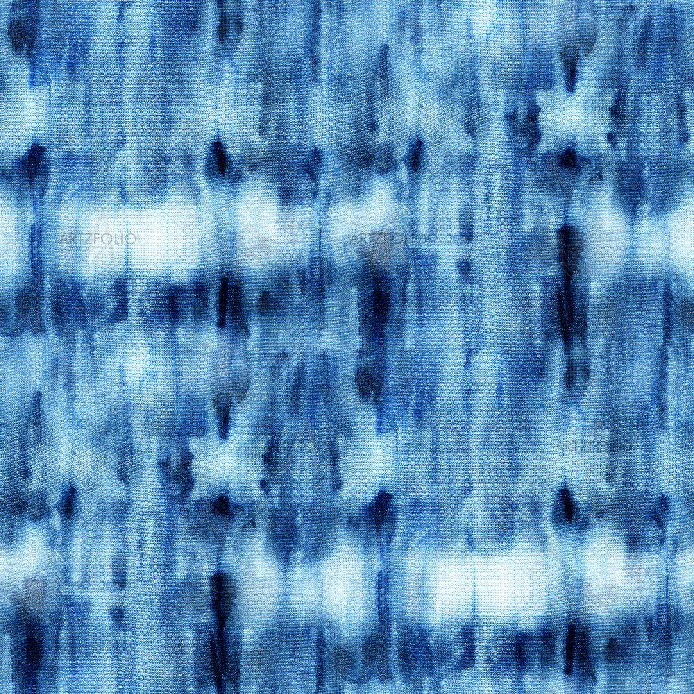 Shibori Indigo Batik D16 — custom-size art design 5017043