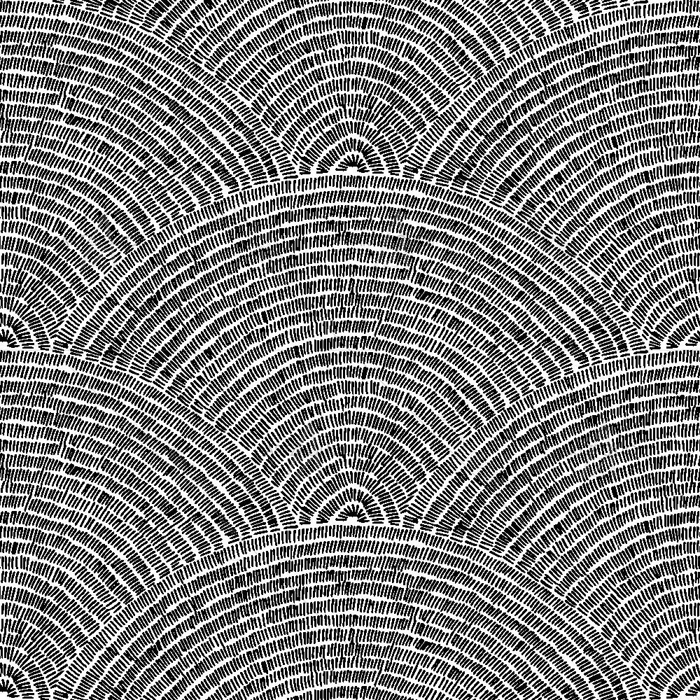 Black & White Grunge Waves — custom-size art design 5017066